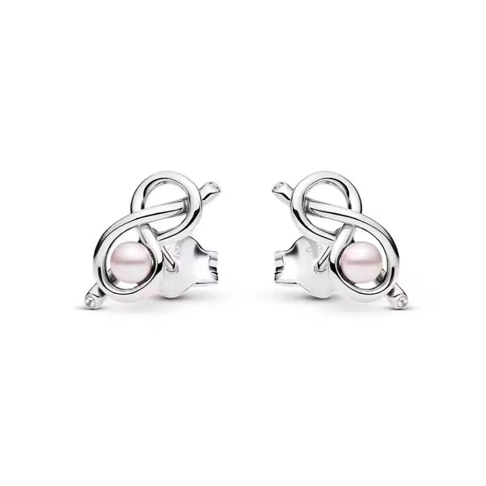 925 Silver Butterfly Cherry Stud Earrings | Fine Jewelry Gift for Women