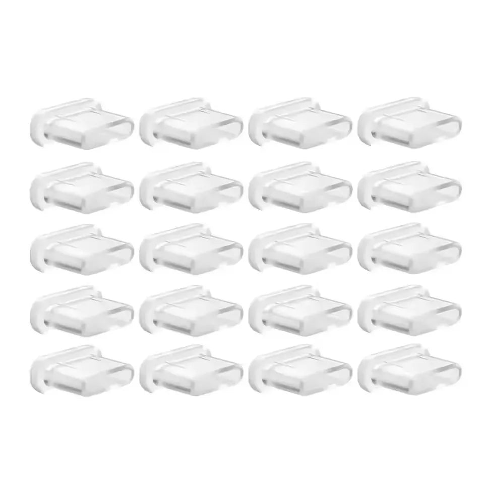 1/40pcs Type C Anti-Dust Plugs Silicone USB C Charging Port Dust Cover