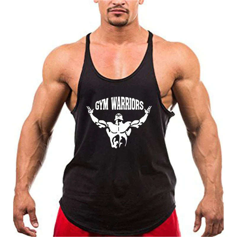 Camiseta Muscleguys sin mangas tipo tirantes finos para fitness