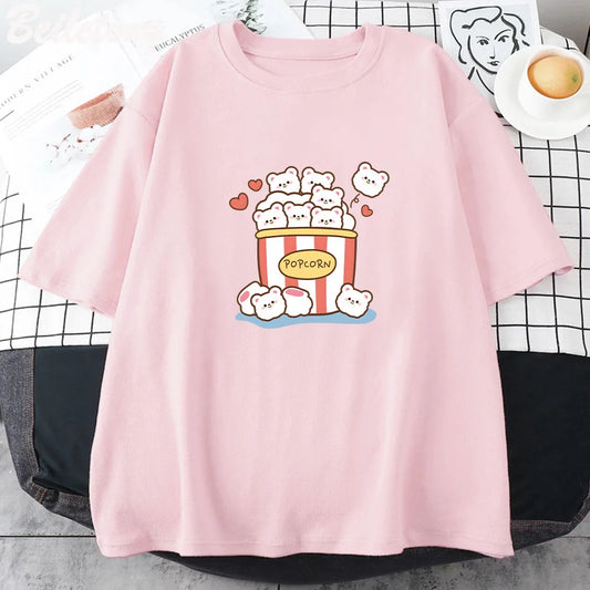 Camiseta de osos de palomitas de maíz.