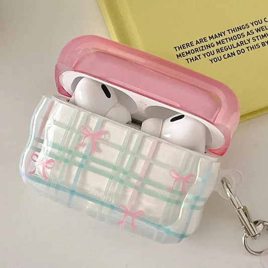 Funda de Airpods con Lazos Rosas Lindos