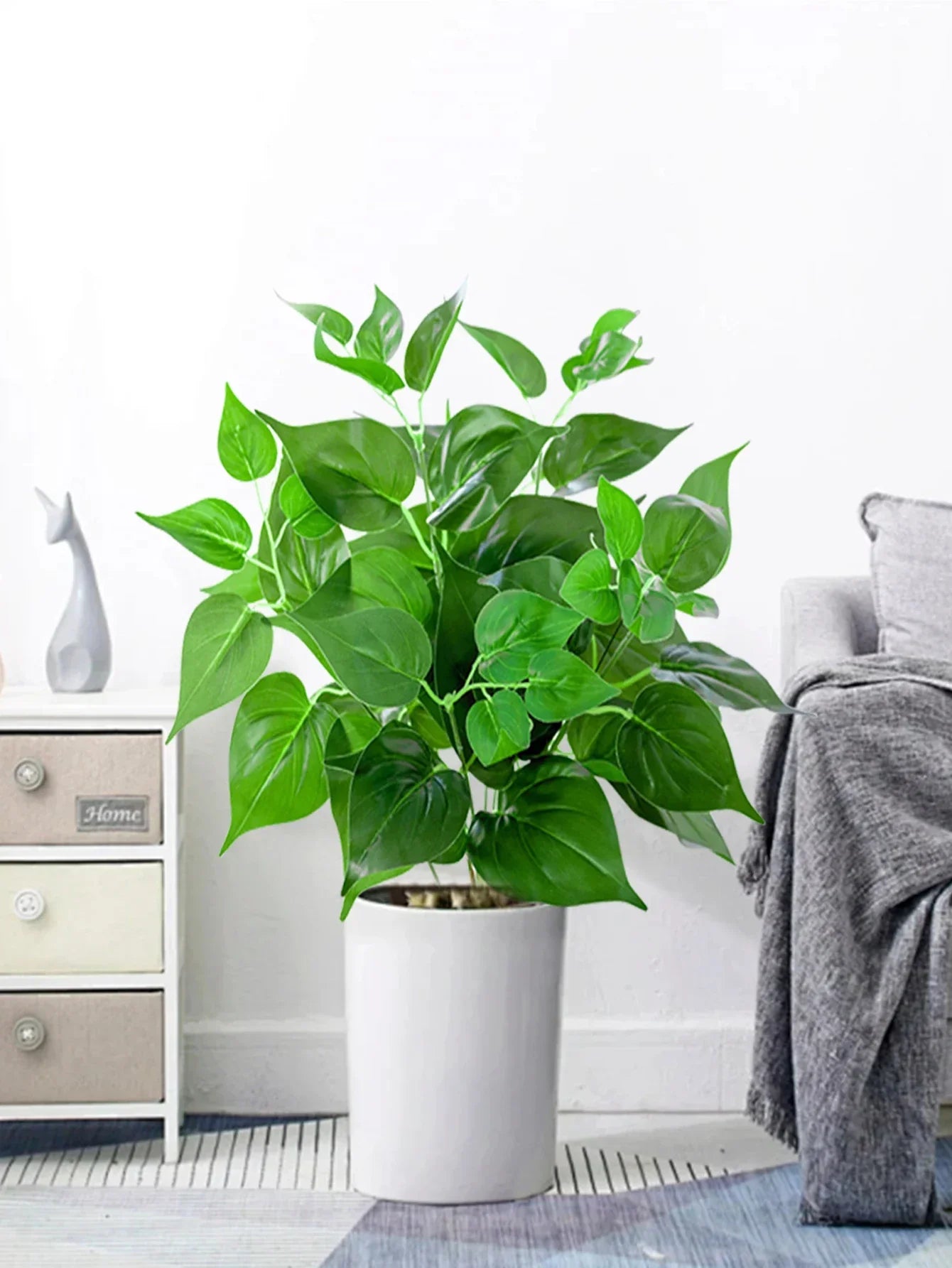 Dlight Decor 50cm Scindapsus Green Plant for Indoor Floor Display