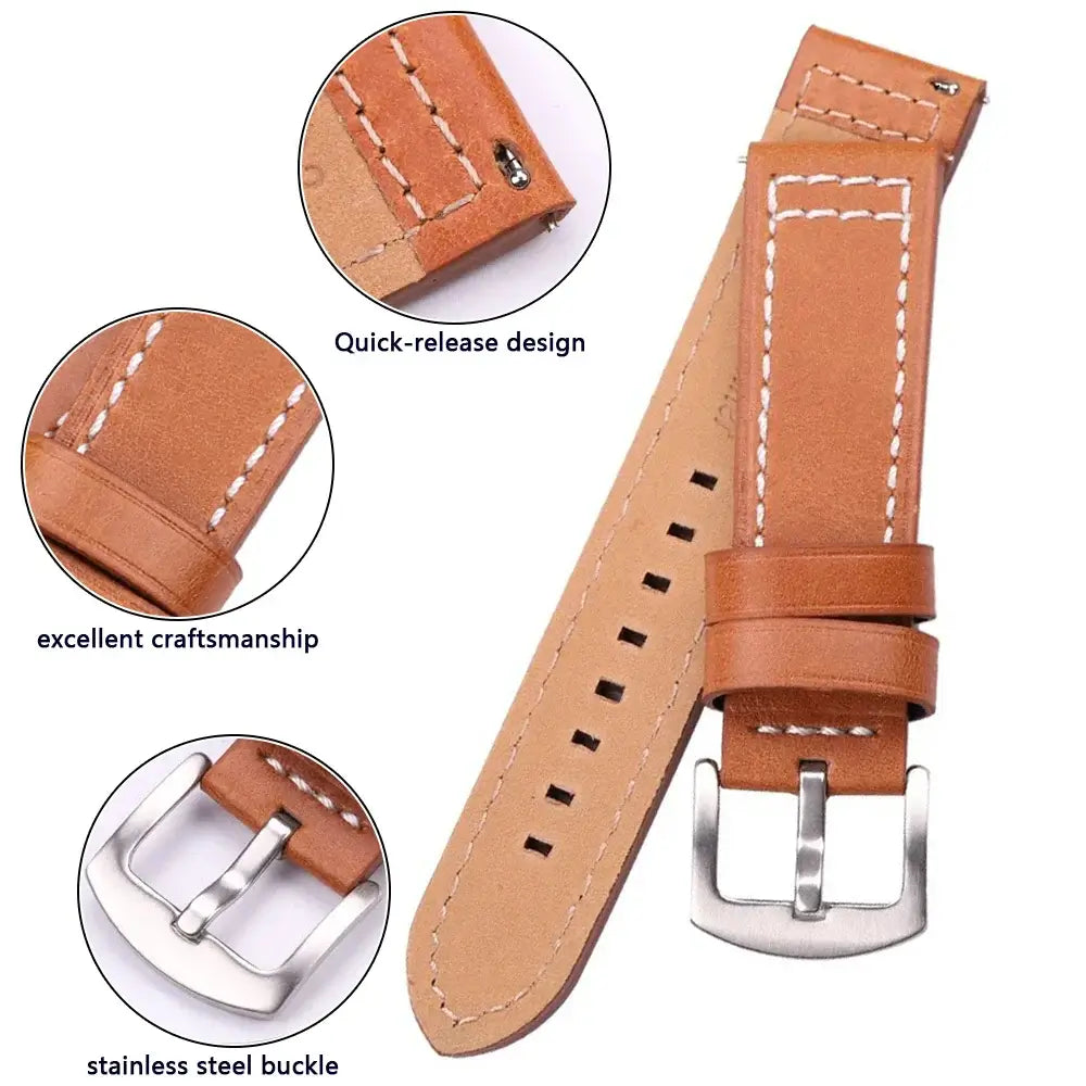 Suunto Leather Band - Soft, Stylish, Secure Fit
