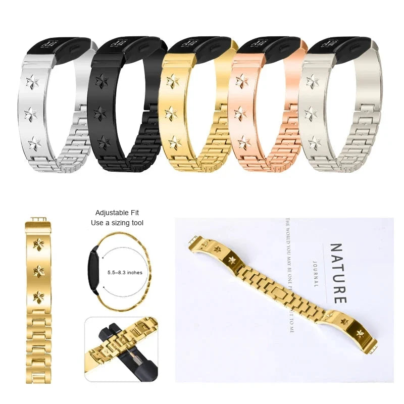 Fitbit Inspire 2, Inspire HR & Ace 3 Star Link Bracelet Band
