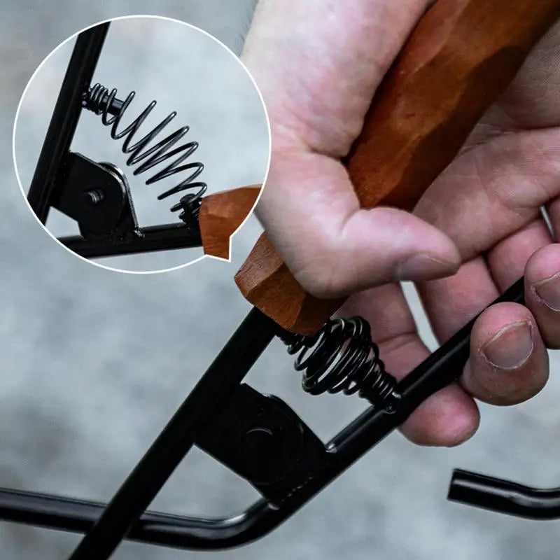 Camping Fire Tongs 3 In1 Fire Tongs Fire Stick Fire Hook Fire Log Grabber Portable Fire Pit Tongs For Camping BBQ Bonfire Tools