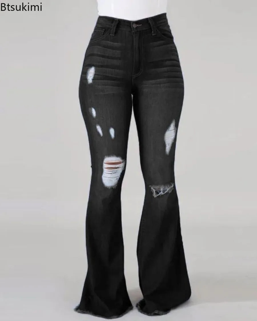 New 2026 Casual Jeans High Waist Jeans for Women Fashion Slim Hip Lift Stretch Denim Pants Street Casual Female Trousers S-3XL