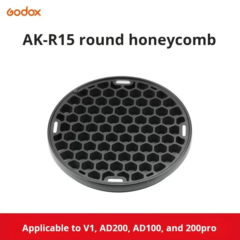 Shenniu AKR1 round lamp head magnetic attachment ad200pro accessory V1 flash semi-circular soft light cover set-top flash light