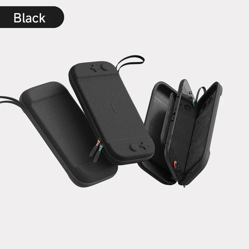 Hagibis Portable Carrying Case for Switch 2 Traveling Bag Hard Shell NS Accessories Protective Cover with 10 Games Cartridges