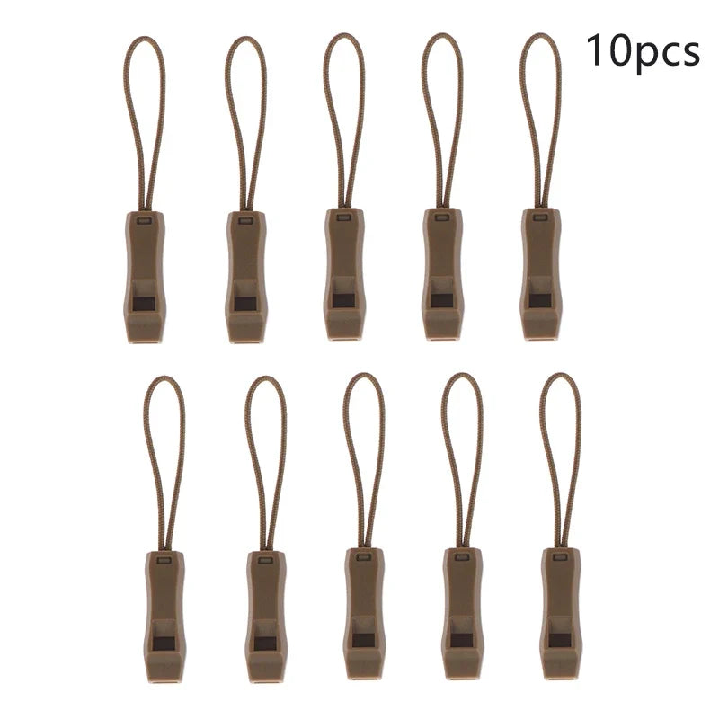 Camping Essential - Dual Band Multifunctional Whistle with Double Pipe and Tail Rope.