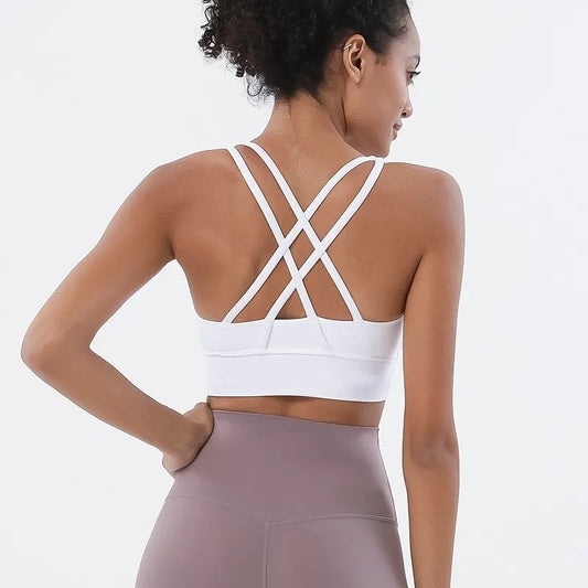 Sujetador de yoga deportivo para mujer