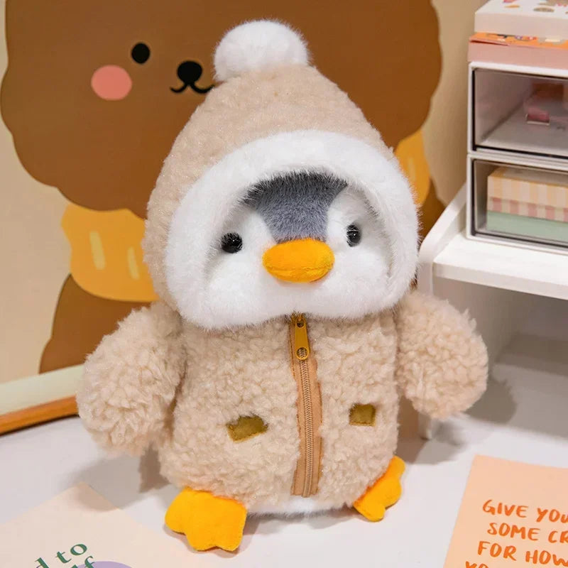 Peluche de pingüino con parka
