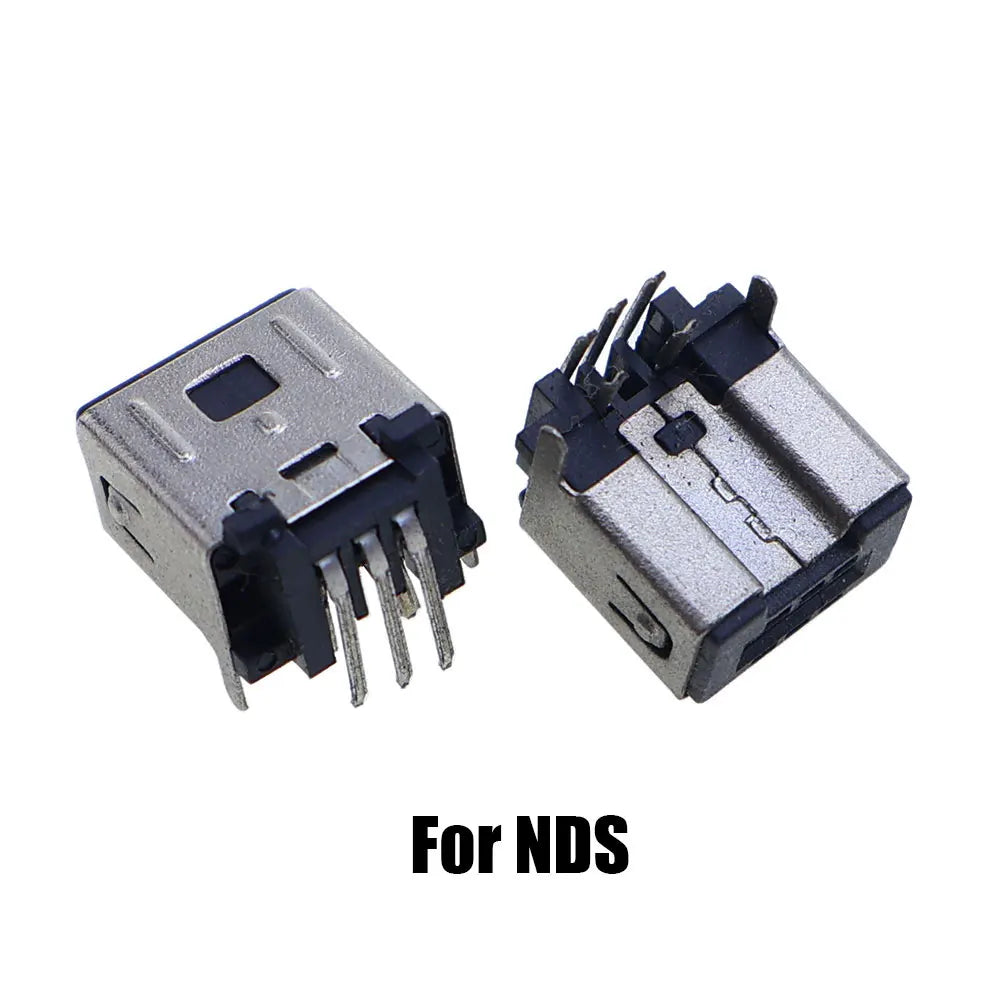 2pcs For NDS NDSL NDSi XL Power Socket Charging Port For GBA GBASP Link Connector For Switch / Lite / Oled / Pro NS Console