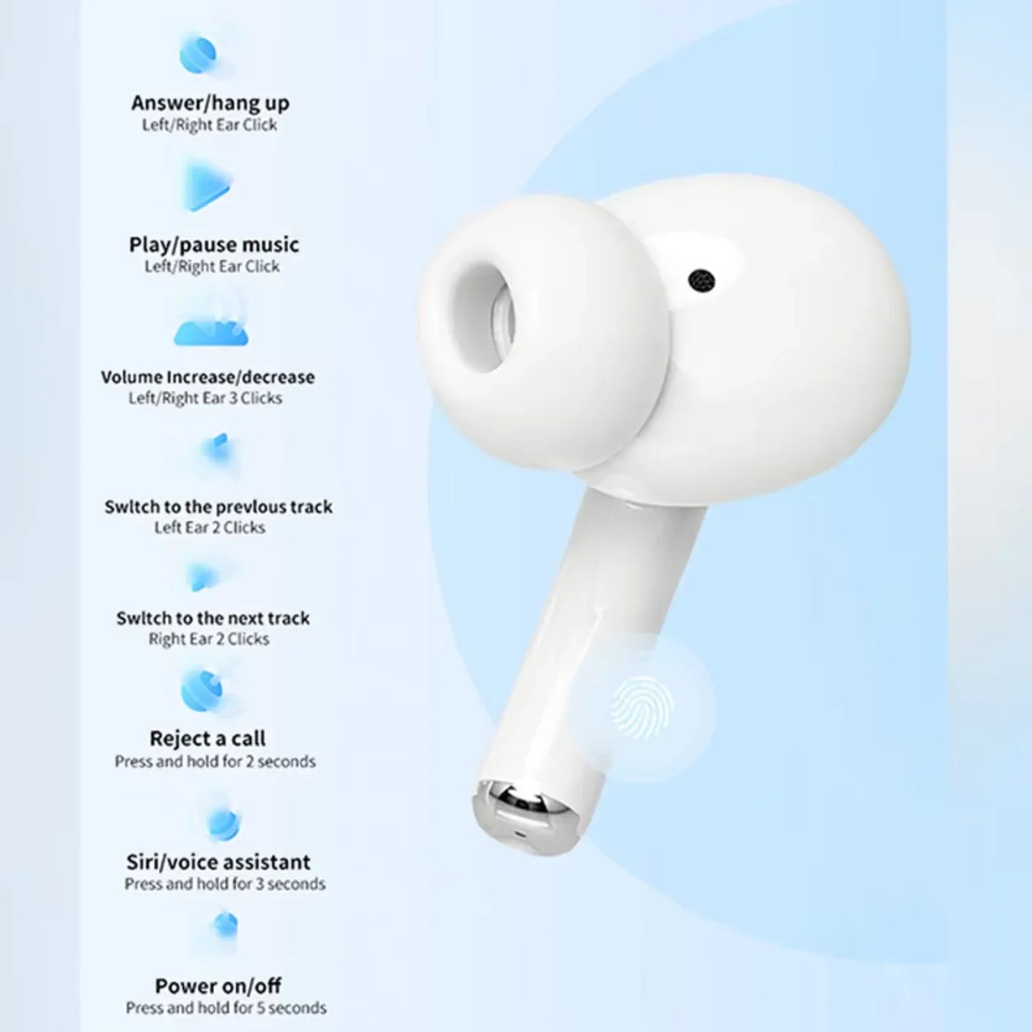 UEESFIT A5 TWS Bluetooth Earphones Hifi Sound Headphones Sport Headset True Wireless Earphones Noise Canceling Earbuds For Phone