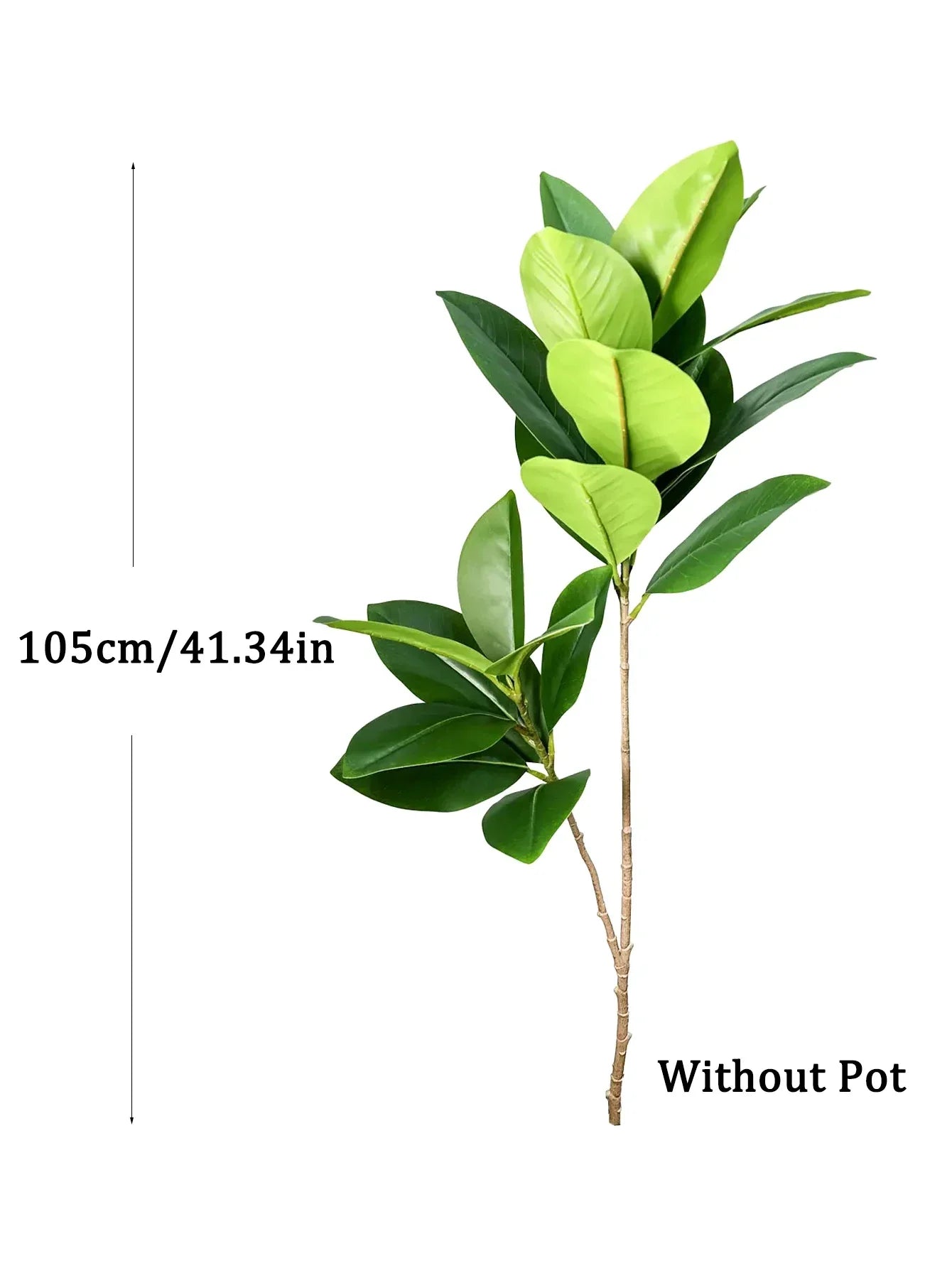 Dlight Decor 140cm Banyan Tree with Real Touch Fiddle Leaves for Home and Office Decor