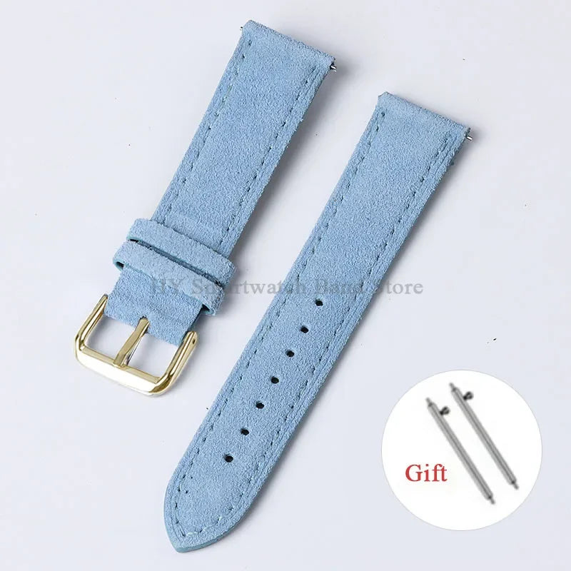 Motorola Moto Watch Vintage Suede Leather Band, Quick Release