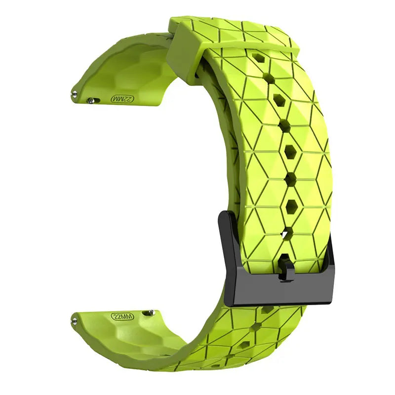 COROS PACE & APEX Geometric Silicone Band with Black Buckle