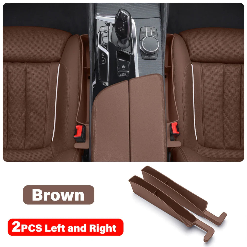 2024 New 2PCS Car Seat Gap Storage Box Fill Auto Seat Gaps To Prevent Cell Phones From Falling Universal Tool Kit Accessories