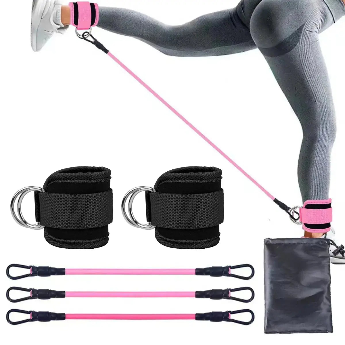 Strengthen Your Legs with Ankle Strap Resistance Bands