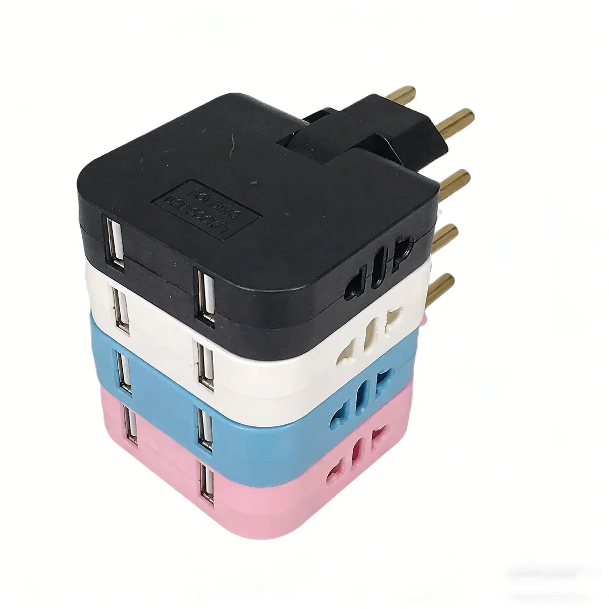2 USB 3 in 1 EU Power Socket Plug Adapter Foldable US To EU Travel Aadapters Power Converter KR Plug Electrical Socket AC Outlet