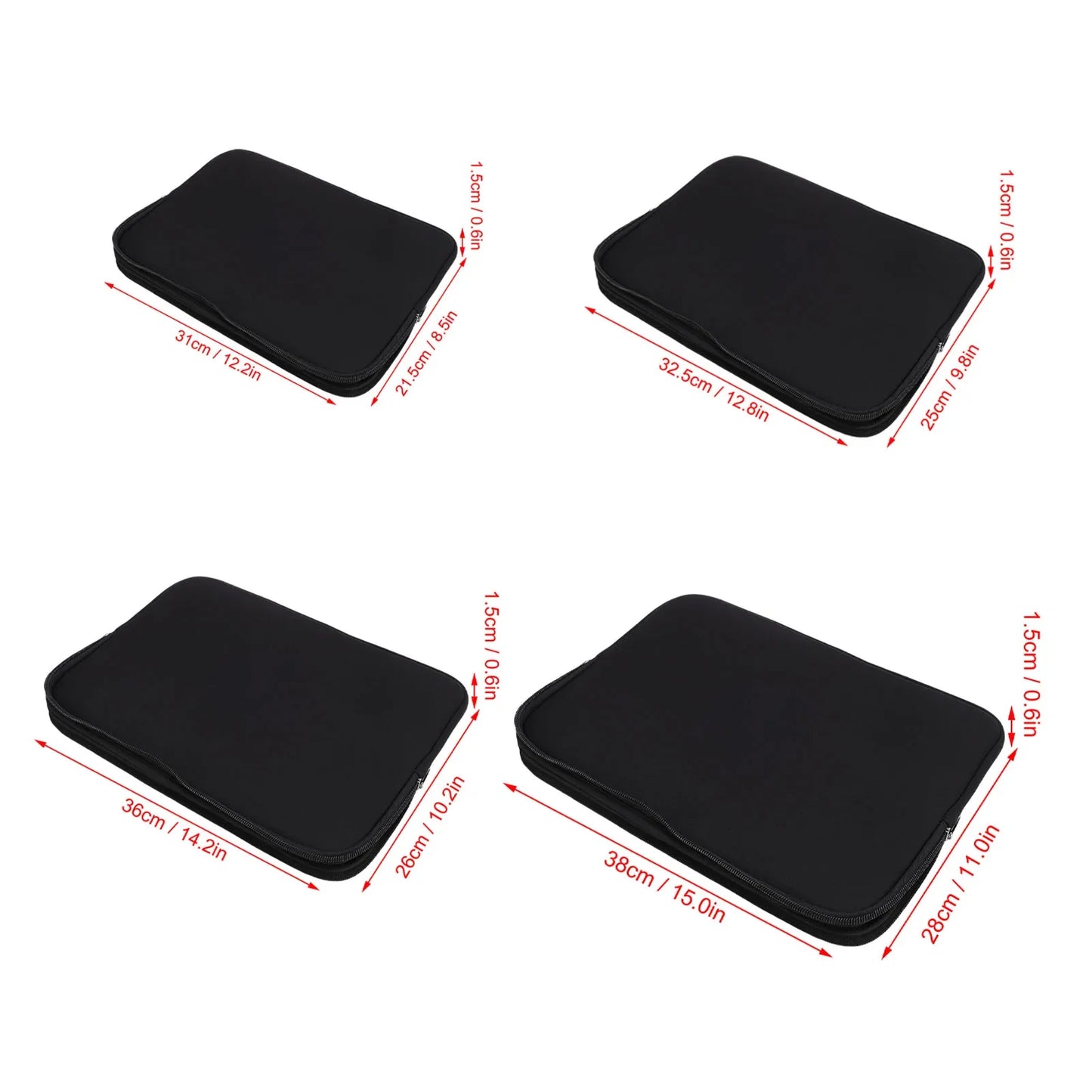Tablet Bag Black Water Proof Neoprene Foam Portable Tablet Carrying Case with Zip for Laptop Tablet Travel Bag Tablet Sleeve Bag