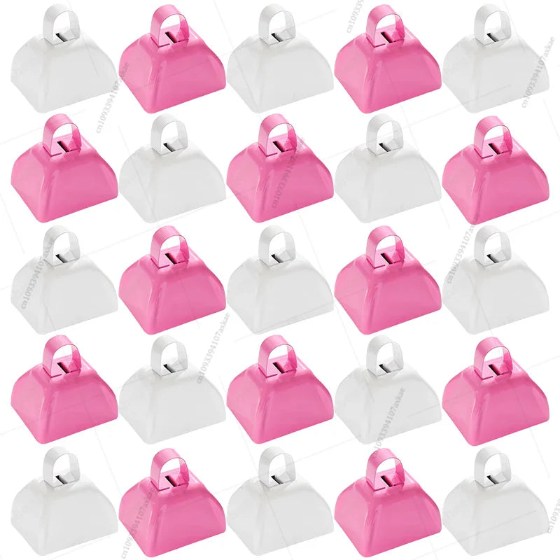 12-100 Pcs Metal Cowbells for Sporting Event 3 Inch Small Noise Makers