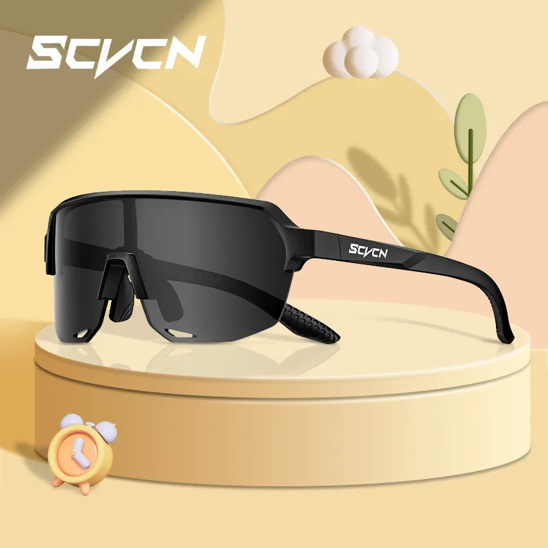 SCVCN Children Cycling Sunglasses Outdoor Road MTB Bike Eyewear Teenager Girls Boy Hiking Running Glasses Sports UV400 Goggles
