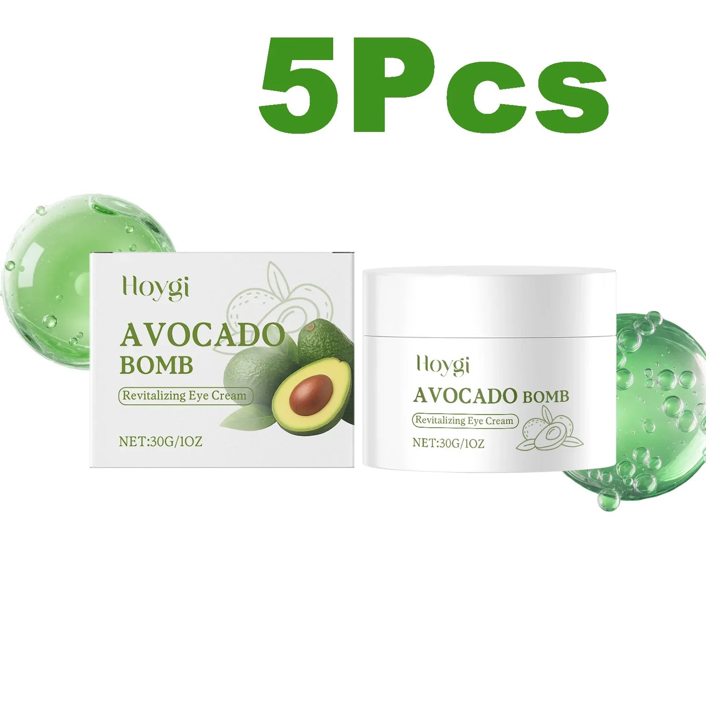 Avocado Eye Cream Fades Fine Lines & Wrinkles Firming Smoothing Eye Area Anti Puffiness Dark Circle Corrector for Youthful Eyes