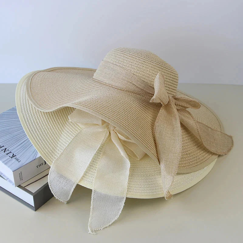 Sombrero de paja de verano para mujer
