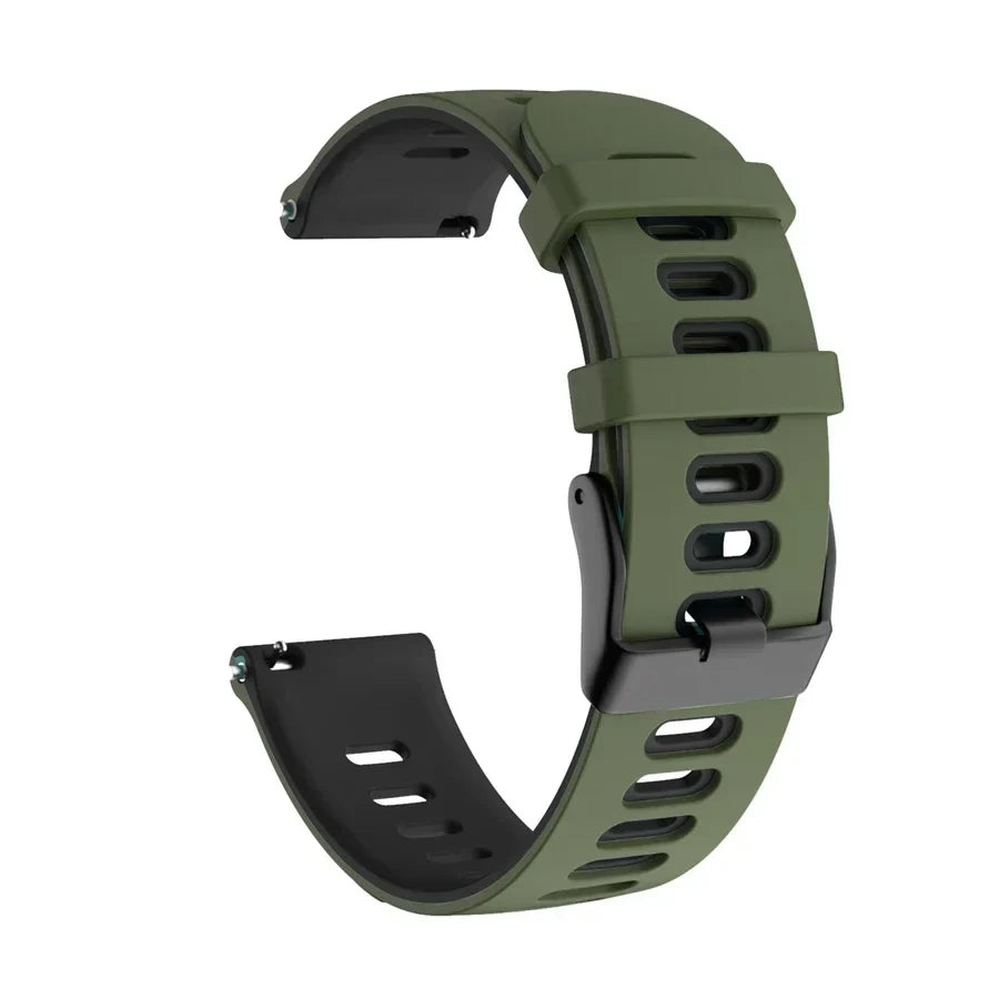 Garmin 18/20/22mm Quick Release Two-Tone Silicone Band with Air Holes