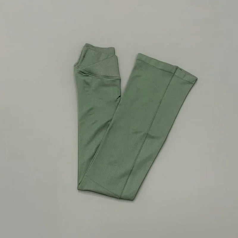 HISTELLO Seamless Flare Yoga Leggings