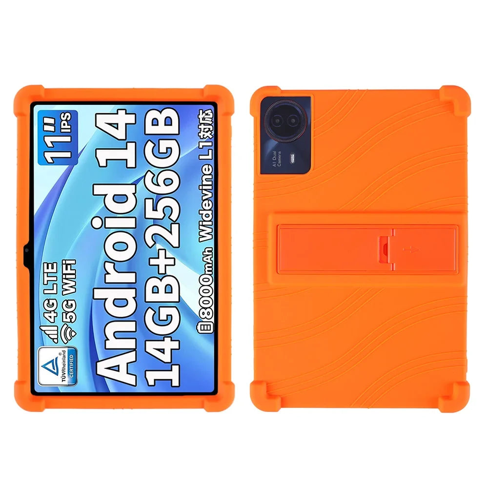 For ODEA S11 10.95inch Tablet Case Tablet Shockproof Cover Android14 Tablet Kids Silicon Stand Protective Shell Soft