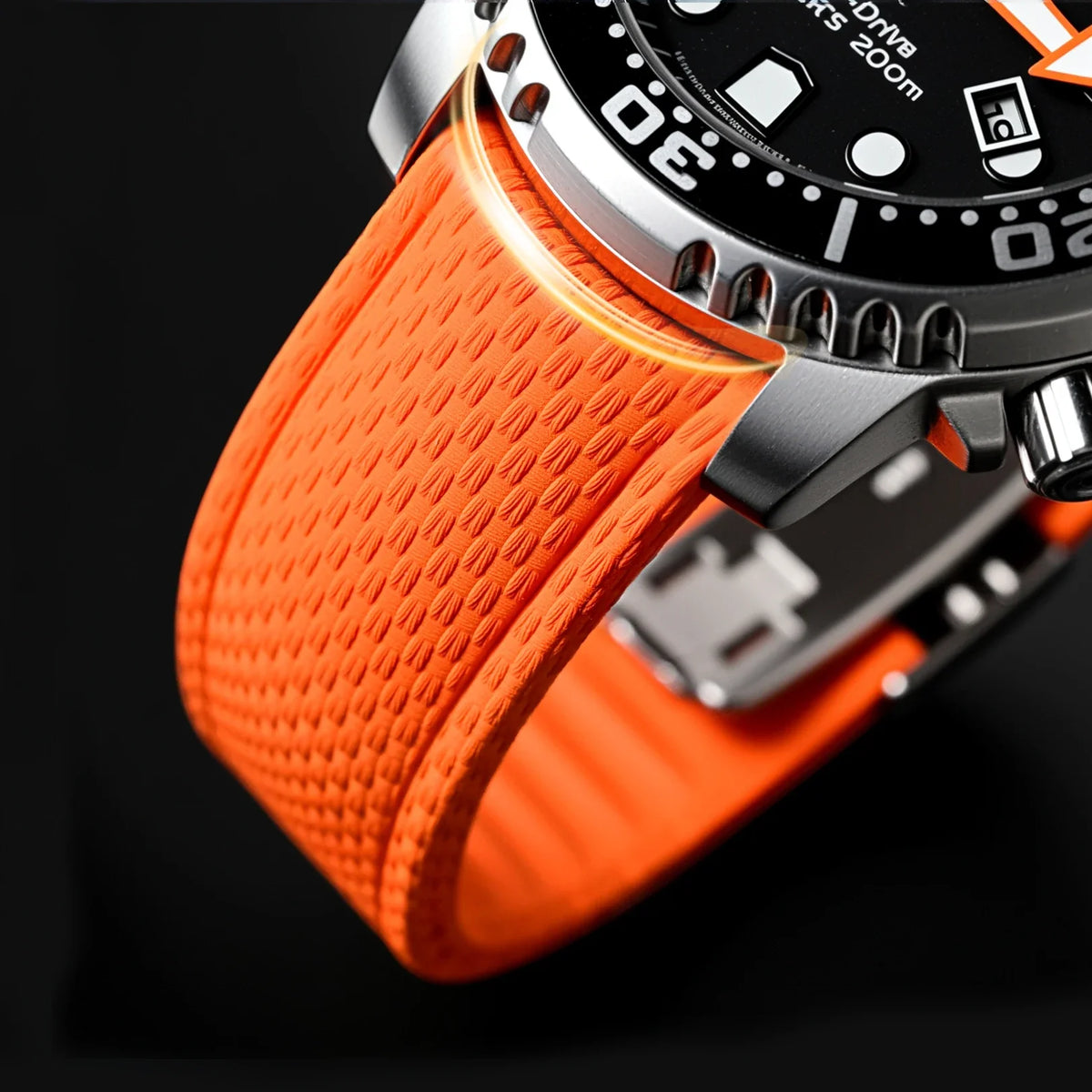 Amazfit Balance, GTR, GTS & Bip Curved-End FKM Rubber Band