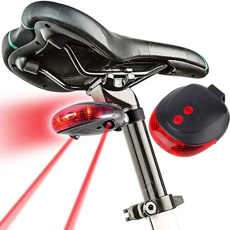 Bicycle Red Tail Light Mountain Laser Light Flashing