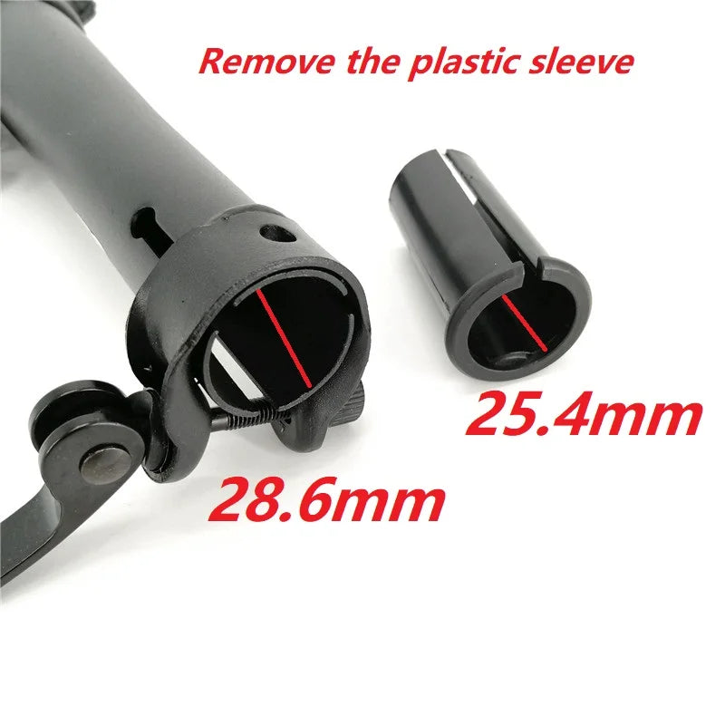 Electric Folding Bike Stem 25.4mm Outward/Right Folding Telescopic Adjustable Stem Repair Parts Double Section Stem Accessories