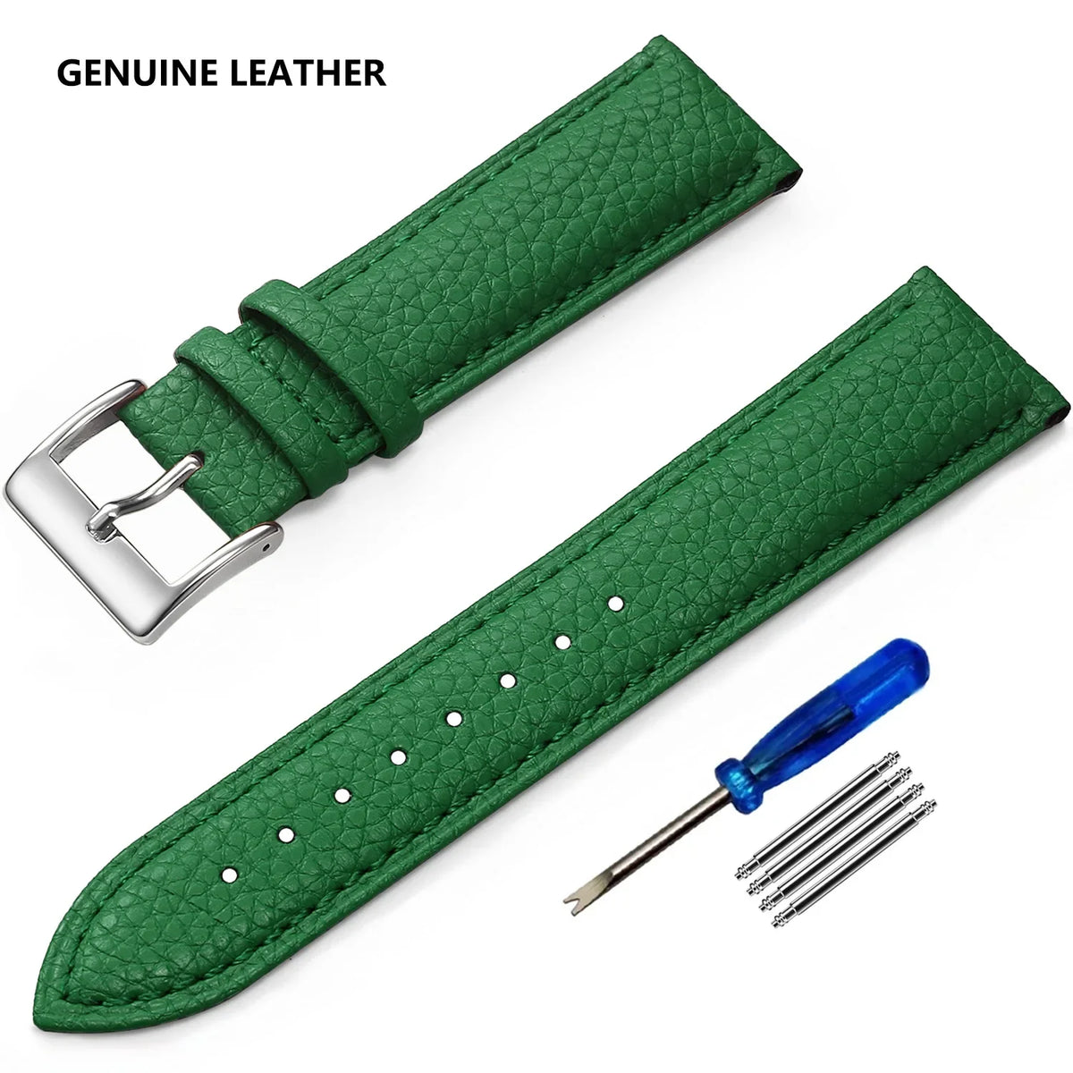OnePlus Watch Grained Leather Band, Spring Bars & Tool