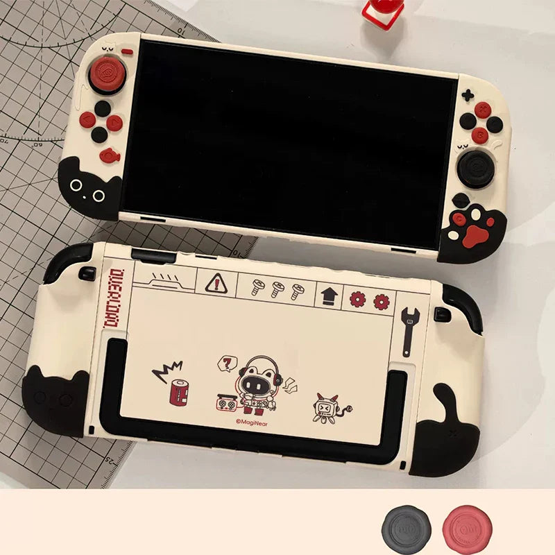 Cute Kitty Kats Many Adventures Nintendo Switch Case NS2/OLED