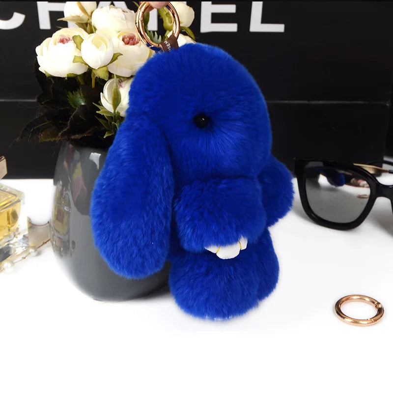 Llaveros de peluche de conejitos suaves