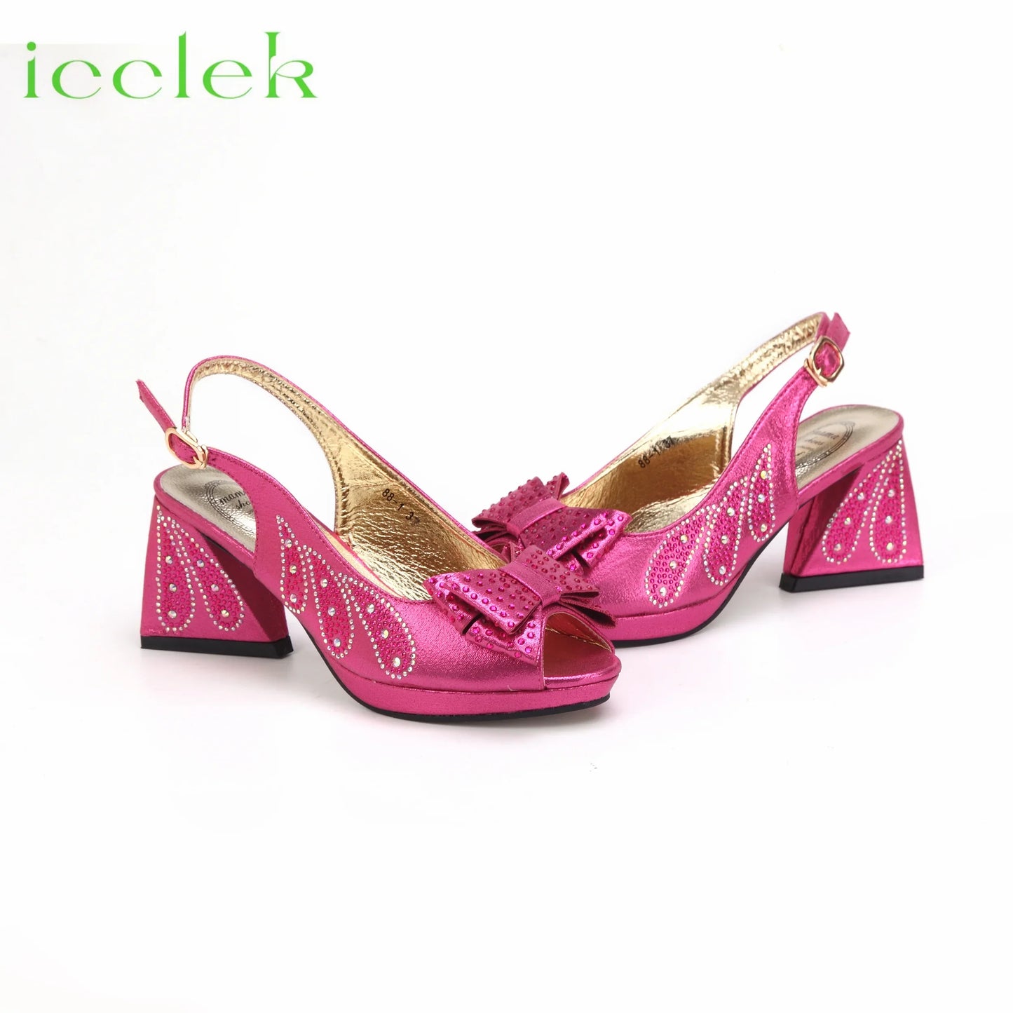 Conjunto de Zapatos y Bolso de Mujer de Nuevo Diseño