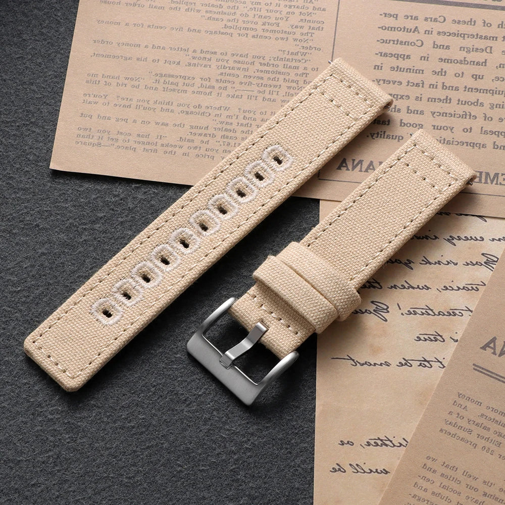 Huawei Watch & Watch GT Stitched Canvas Nylon Band