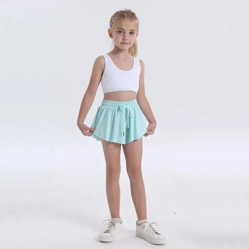 Cute & Comfortable Girls' Athletic Shorts with Skirt