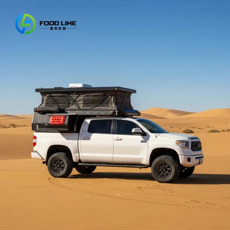 Customized Full Kitchen Truck Camper With Stove And Sink Overland Camping For Travel Groups Bulk Order