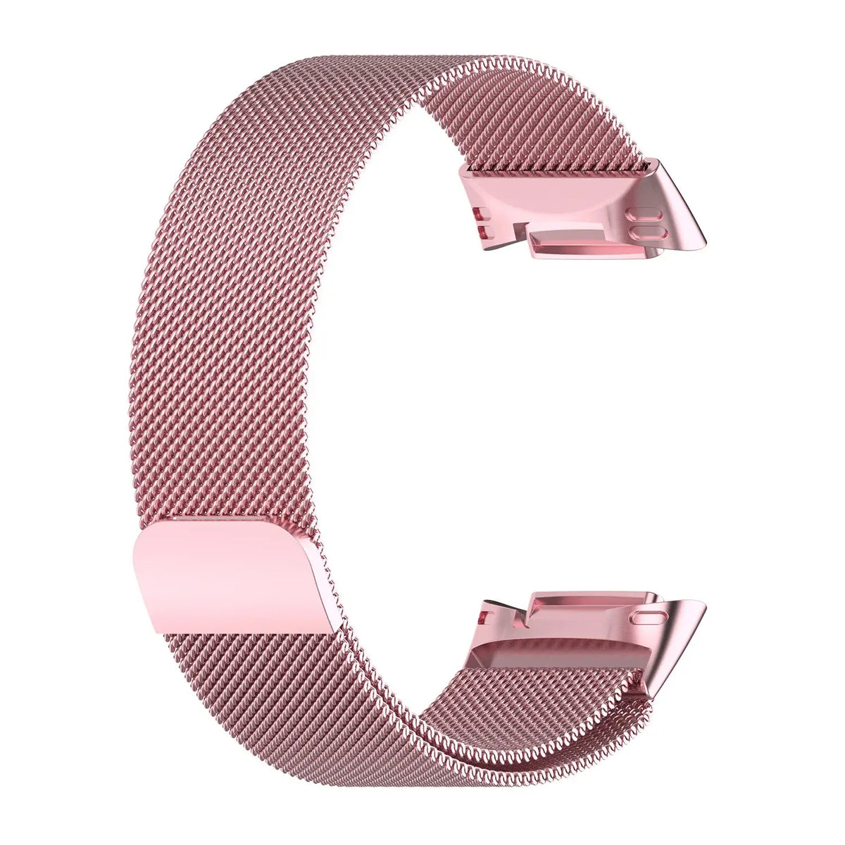 Fitbit Charge 5 & 6 Magnetic Milanese Mesh Band, Stainless Steel