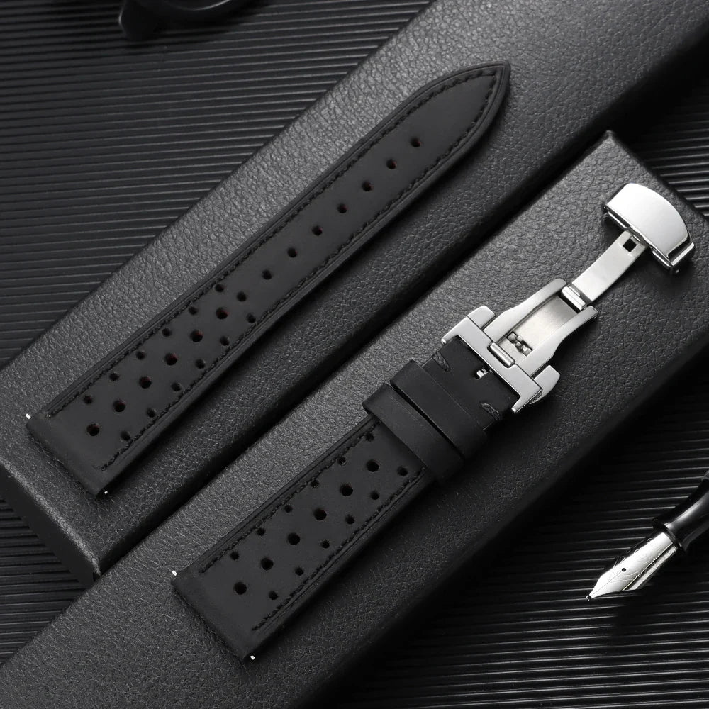 Motorola Moto Watch Perforated Racing Leather Band