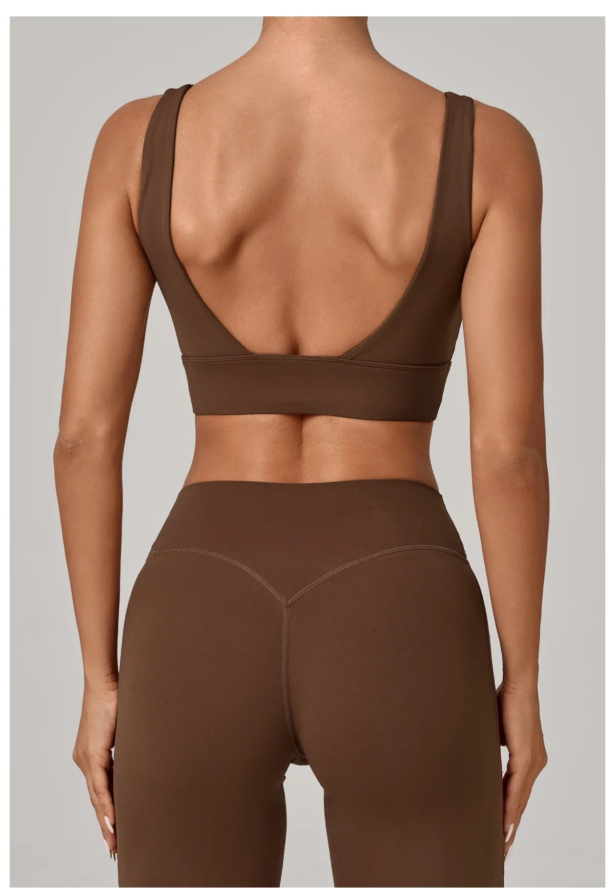 Running Sports Bra Women High Support Open Back Yoga Breathable Slim Fit Fitness Pilates Tank Top With Removable Pads