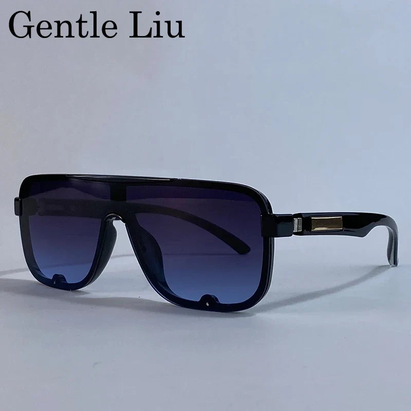 Polarized Classic Square Sunglasses Men Big Frame 2026 Luxury Brand Punk Shield Goggle Sun Glasses For Male UV400 Eyewear Shades