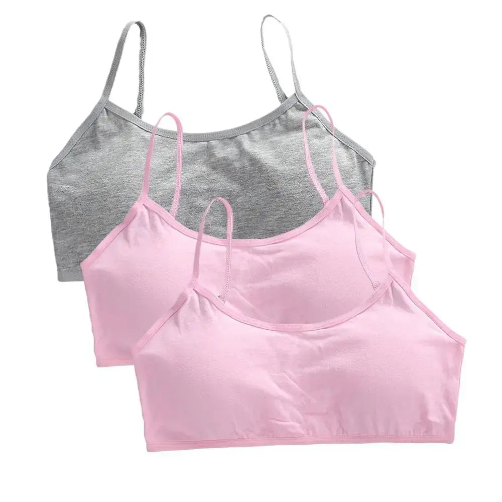 Girls Breathable Cotton Bras