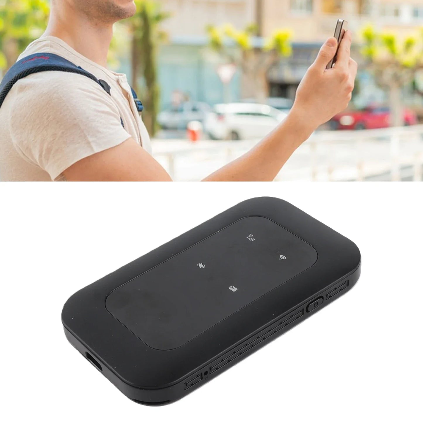 Mobile WiFi Router 2100mAh Battery Supports 10 Connected Devices 4G WiFi Hotspot 300Mbps High Speed Portable for Business