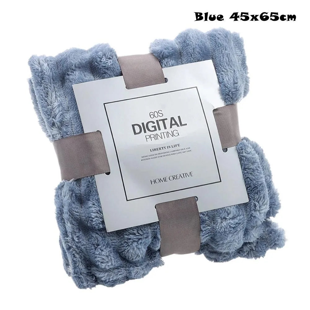 New Double Sided Warm Blanket Warm Skin-Friendly Throw Blanket Breathable Ultra Soft Bunny Blanket
