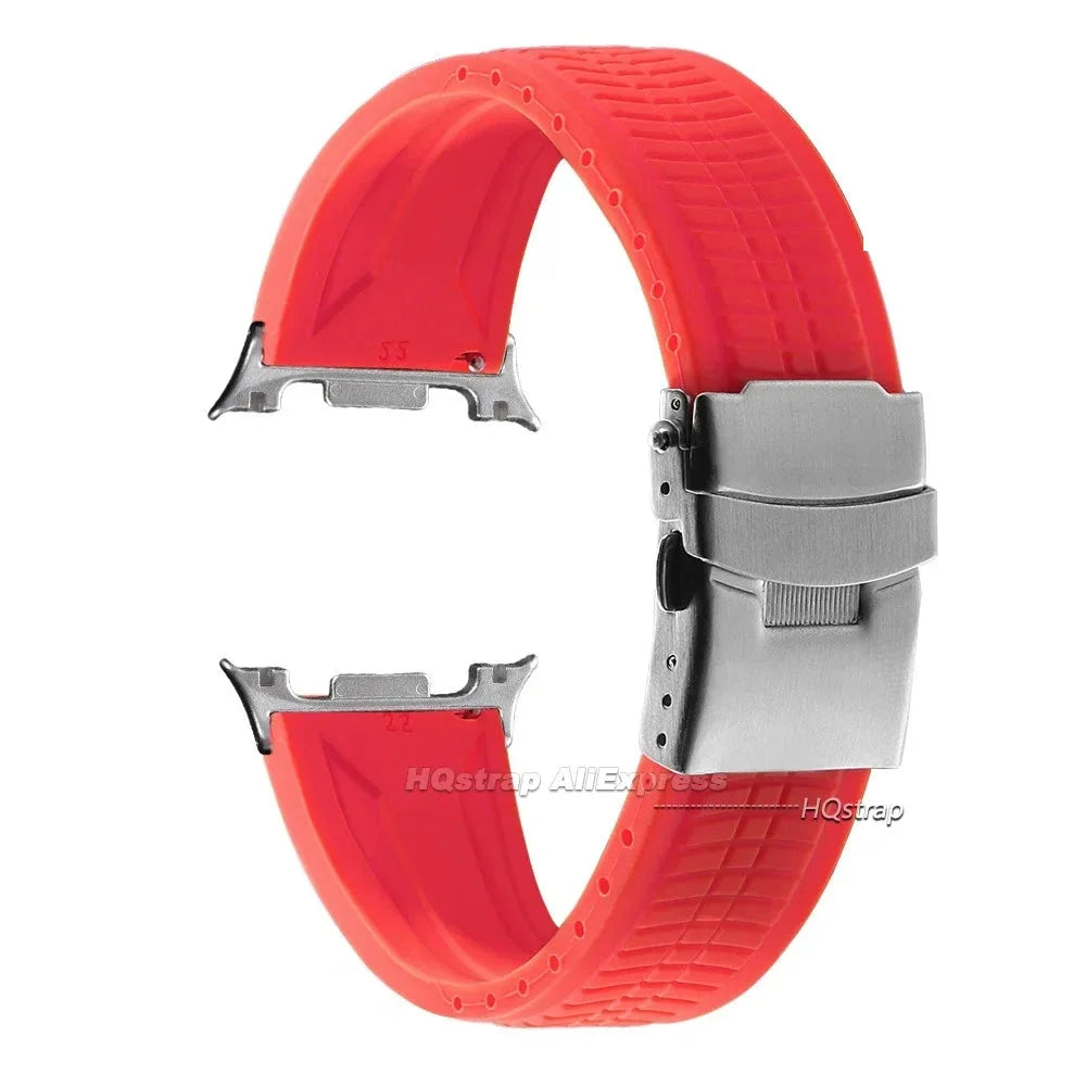 Samsung Galaxy Watch8, 8 Classic & 9 Silicone Deployant Clasp Band