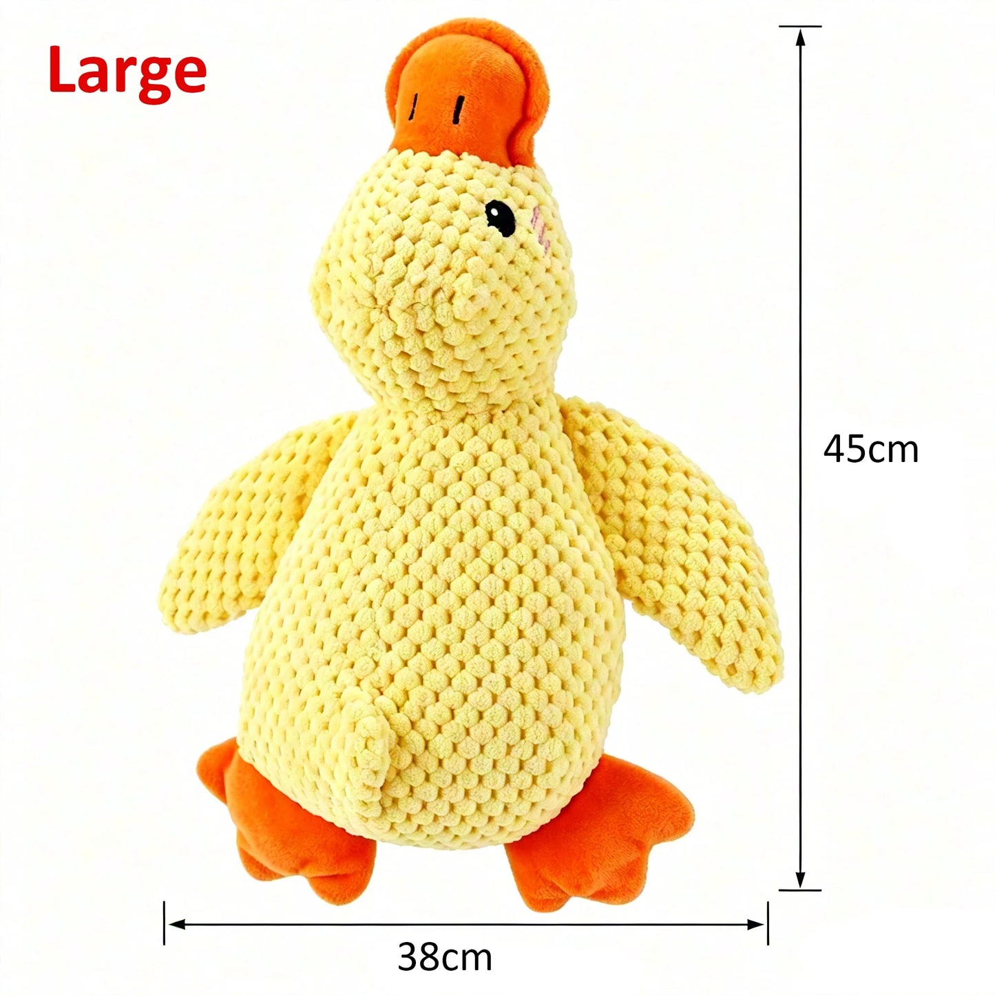 1/3pcs Yellow Duck Dog Toy Chew Resistant Interactive Pet Plush Toy